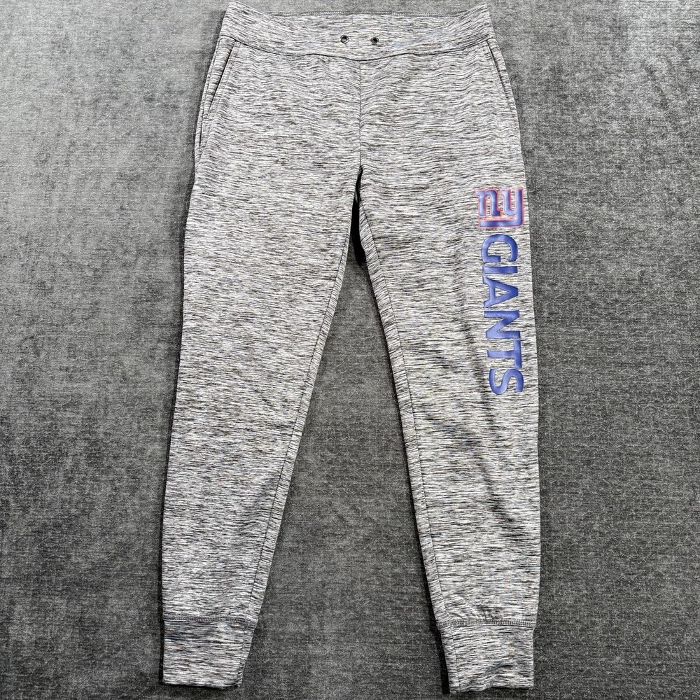 NFL Team Women's New York Giants‎ Jogger Sweatpants Soft Heather Gray Size Small
